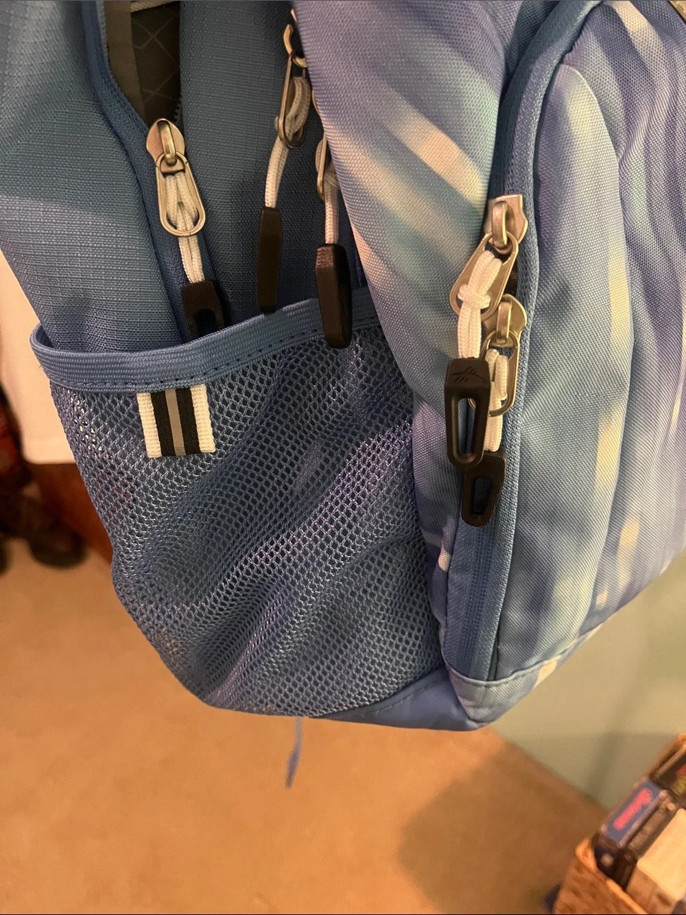 High Sierra Blue Striped Pattern Backpack